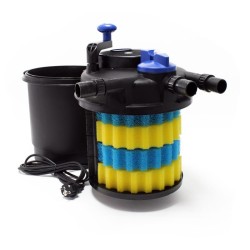 SunSun CPF-5000 painesuodatinsetti 9000 l/h, 11 W UV-C, NEO-8000 SuperEco pumppu 8000 l/h, 10 m letku 38 mm