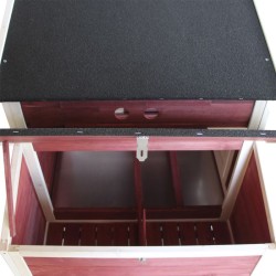 XXL Kanala 2010 x 813 x 1165 mm punavalkoinen, kuusipuu, ulkoilualue, pesälaatikko ja lannoiteallas