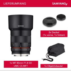 Samyang 85mm f/1.8 ED UMC CS MFT manuaalinen objektiivi