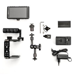 Walimex pro Advanced Movie Set kuvausetti Aptaris Universal XL MkII häkki ja 4K IPS monitori