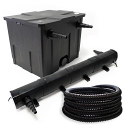 SunSun lampisuodatinsetti CBF 350 12 000 l CUV 272 UVC selkeytin 72 W ja 5 m letku 25 mm