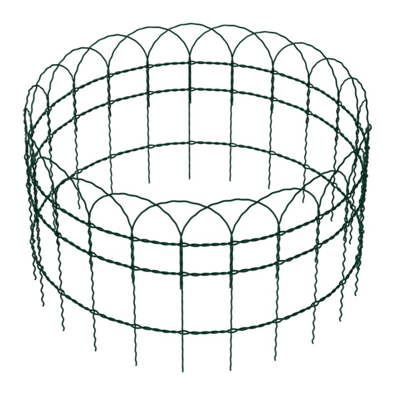 Verkkoaita 0,65 x 10 m, vihreä, PVC-pinnoitettu teräs, silmäkoko 9 x 15 cm