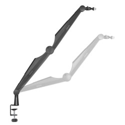 Toboli Mikrofonin nivelvarsi 80 cm, musta, pöytäteline