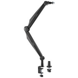 Mikrofonin nivelvarsi 80 cm pöytäkiinnikkeellä musta