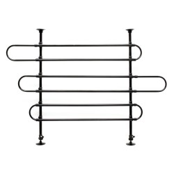 Koiraportti autoon Malli C, säädettävä, 60–117 cm x 82–140 cm, musta