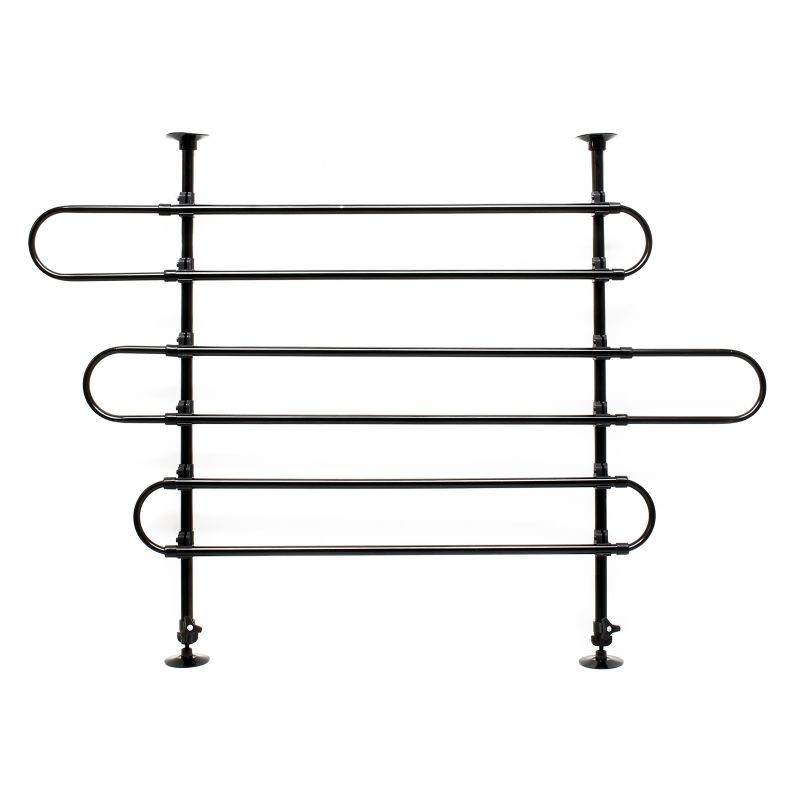 Koiraportti autoon Malli C, säädettävä, 60–117 cm x 82–140 cm, musta
