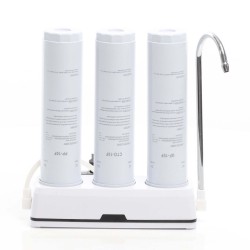 Naturewater NW-3-PPCTOUF 3-vaiheinen pöytämalli-vedensuodatin, 5 µ sedimentti, aktiivihiili, ultrafiltteri