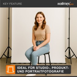 Walimex pro Magneettinen painonauha 2,7 m, paperi- ja kangastaustoille