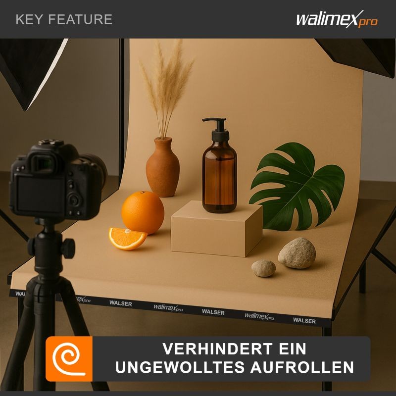 Walimex pro Magneettinen painonauha 2,7 m, paperi- ja kangastaustoille