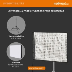 Walimex pro Flex LED 1000 kaksivärinen LED valomatto 100 W joustava ja roiskevedensuojattu videovalo