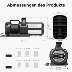 SunSun CET-30000 SuperECO lampupumppu 28 000 l/h, 400 W, nostokorkeus 11 m