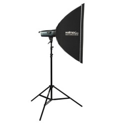 Walimex pro Emerger 400 studiosalamasetti 400 Ws softbox 60 x 90 cm lampunjalka ja langaton laukaisin