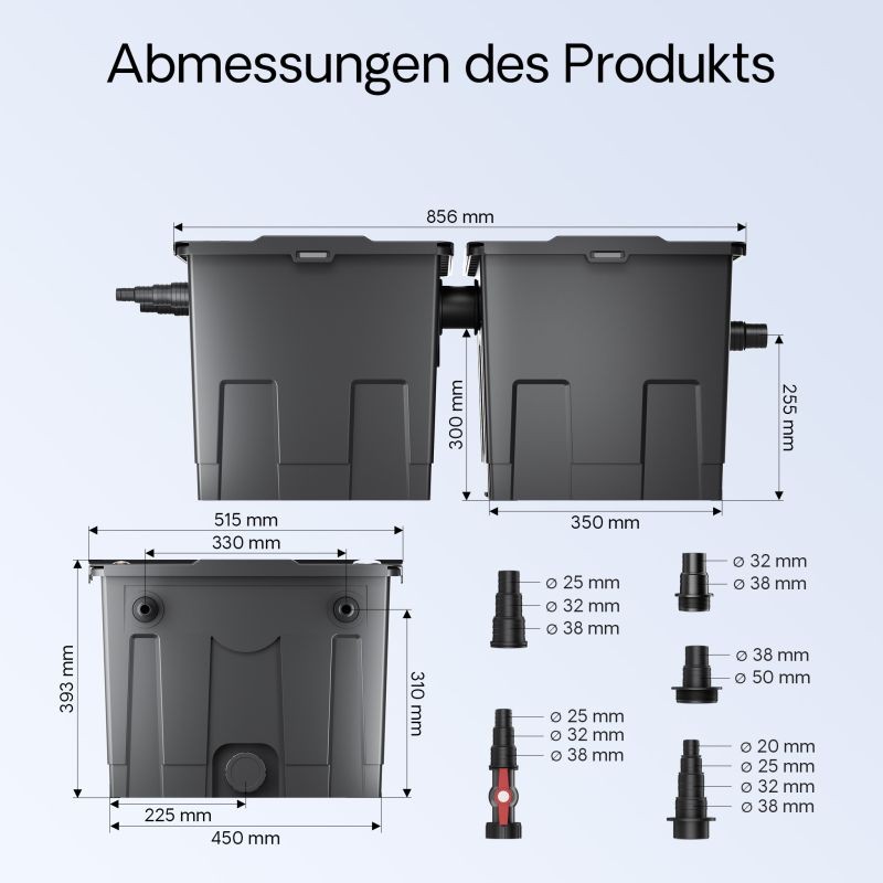 SunSun CBF-350B lampisuodatin 60 000 l ja CUV-224 UVC-selkeytin 24 W