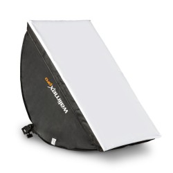 Walimex Pro studiosetti 2x LED softbox 40x60 cm taustajärjestelmä 120 307 cm musta taustakangas