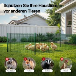PVC-pinnoitettu teräsverkko vihreä 50 cm x 25 m, 0,9 mm, 12x12 mm