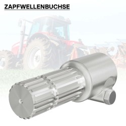 Voimanottoakselin adapteriholkki 175 mm, 6 uraa - 20 hammasta, AISI 1045 -teräs