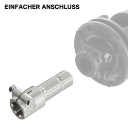 Voimanottoakselin adapteriholkki 175 mm, 6 uraa - 20 hammasta, AISI 1045 -teräs