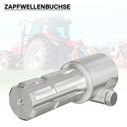 Voimanottoakselin adapteriholkki 175 mm, 20 uraa / 6 hammasta, AISI 1045 teräs