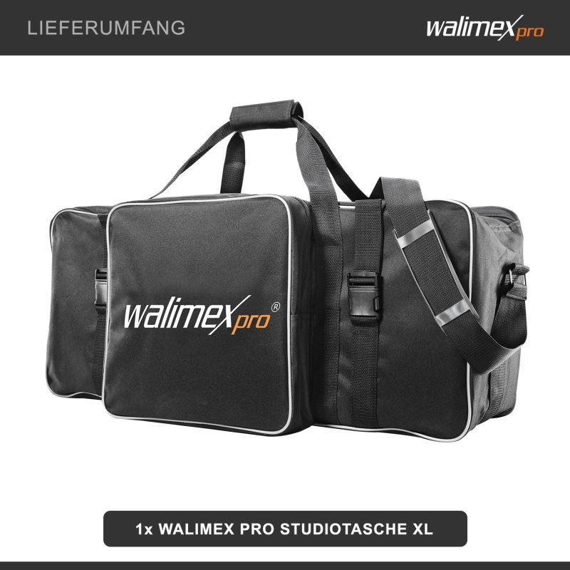 Walimex pro XL-studiolaukku, musta, 750 x 300 x 330 mm, valokuvausvälineiden kuljetuslaukku