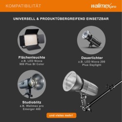 Walimex pro kattostatiivi 34 54 cm alumiini kantavuus 6 kg