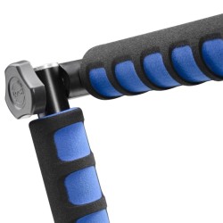 Walimex pro Cineast I videostatiivi ja olkatuki DSLR-kameroille, 300 x 160 x 160 mm, musta/sininen