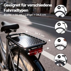 Pyörän tavaratelineen laukku 46 l 37 x 16 x 51 cm musta vedenkestävä 500D PVC
