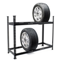 Rengashylly 120 x 44 x 101 cm 6 8 rengasta teräs musta 150 kg