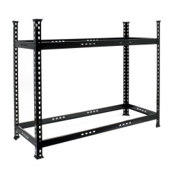 Rengashylly 120 x 44 x 101 cm, 6-8 rengasta, teräs, musta, 150 kg