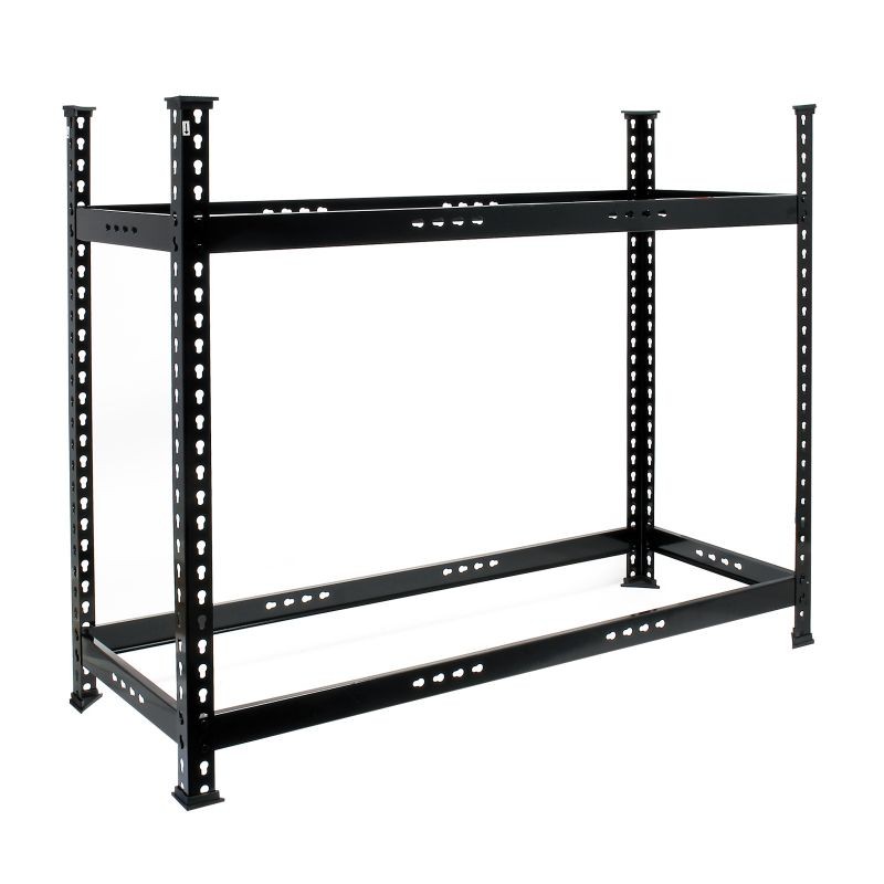Rengashylly 120 x 44 x 101 cm, 6-8 rengasta, teräs, musta, 150 kg