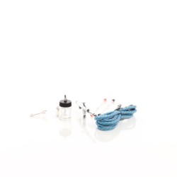 Airbrush-pistooli Typ 182K Double Action, suutinkoot 0,3 mm, 0,5 mm, 0,8 mm, värikuppi 20 ml