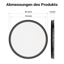 Walimex pro Black Diffusion 1/4 -suodin 82 mm Nano Slim