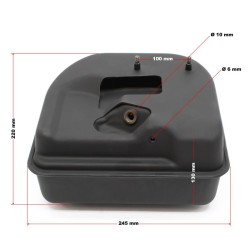 LIFAN polttoainesäiliö 6,5 hv bensiinimoottorille 196 ccm 4-tahti, 3,6 l, musta