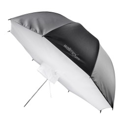 Walimex pro Sateenvarjosoftbox 109 cm hopeinen heijastuspinta muotokuva ja tuotekuvaukseen