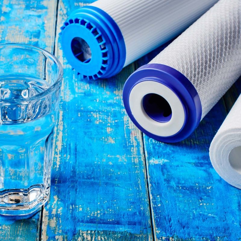 Naturewater NW-BR10B5 3-vaiheinen vedenpuhdistusjärjestelmä, 5 µm, 32,89 mm, PP, sininen