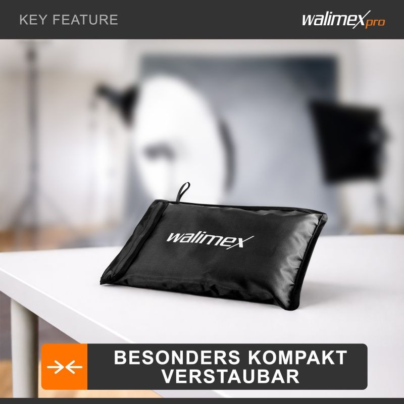 Walimex pro Heijastusvarjon diffuusori 180 cm, valkoinen, softbox-efekti