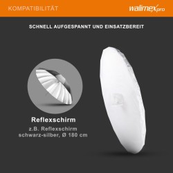 Walimex pro Heijastusvarjon diffuusori 180 cm, valkoinen, softbox-efekti