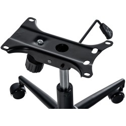 Säädettävä toimistotuolin runko keinumekanismilla ja pyörillä