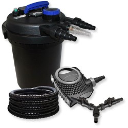 SunSun lampisuodatinsetti CPF 250 painesuodatin 10000l 11W CTF 8000 SuperECO pumppu 8000 l h 25m letku 25mm