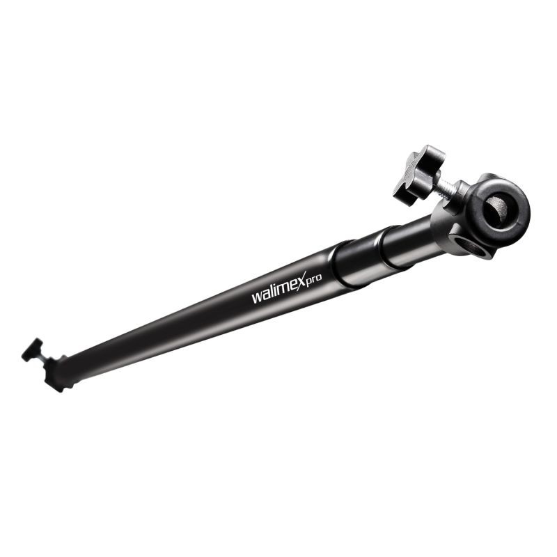 Walimex Pro valokuvausstudiopaketti 2x LED 45W Octagon-softbox Ø65cm ja taustajärjestelmä 120-307 cm, musta