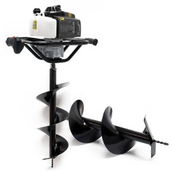 Bensiinikäyttöinen maaporakone 2 2 kW 63 3 ccm terät 250 mm ja 300 mm