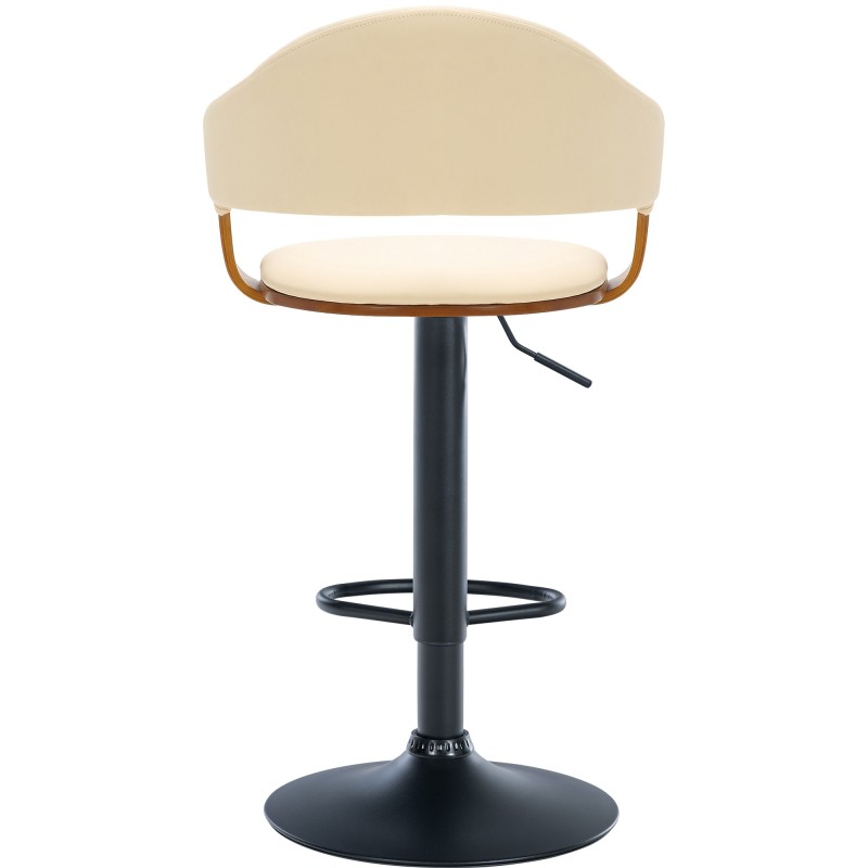 Nilse-baarijakkara keinonahkapäällysteellä ja korkeussäädettävä runko