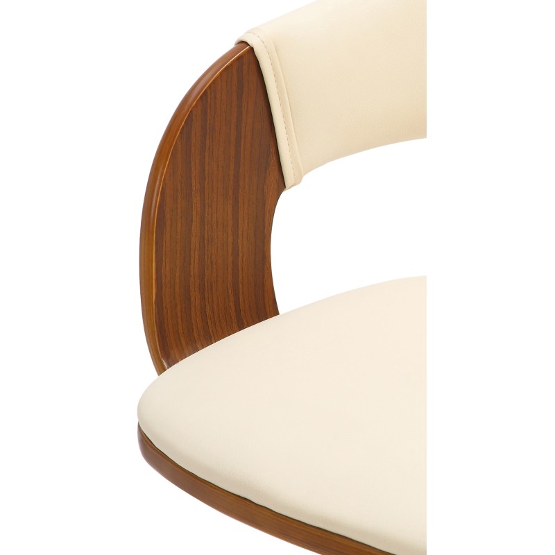 Nilse-baarijakkara keinonahkapäällysteellä ja korkeussäädettävä runko