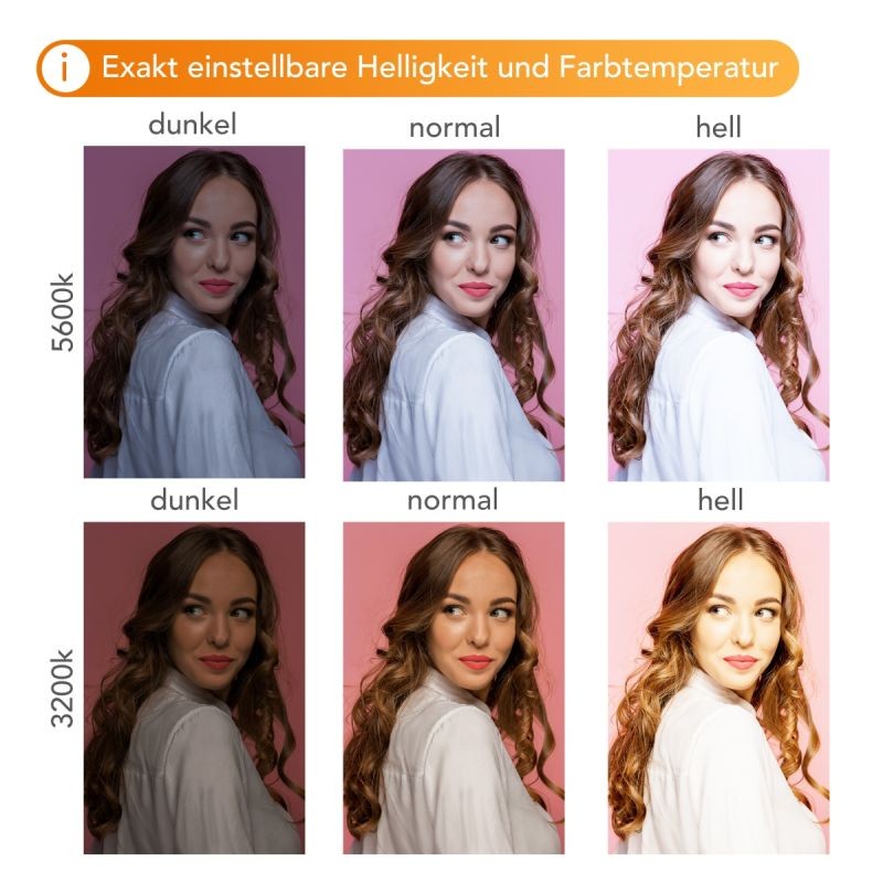 Walimex pro LED Niova 100-F Pro 100 W Bi-Color LED-paneelivalaisin ja WT-806-jalusta, studio- ja videovalo