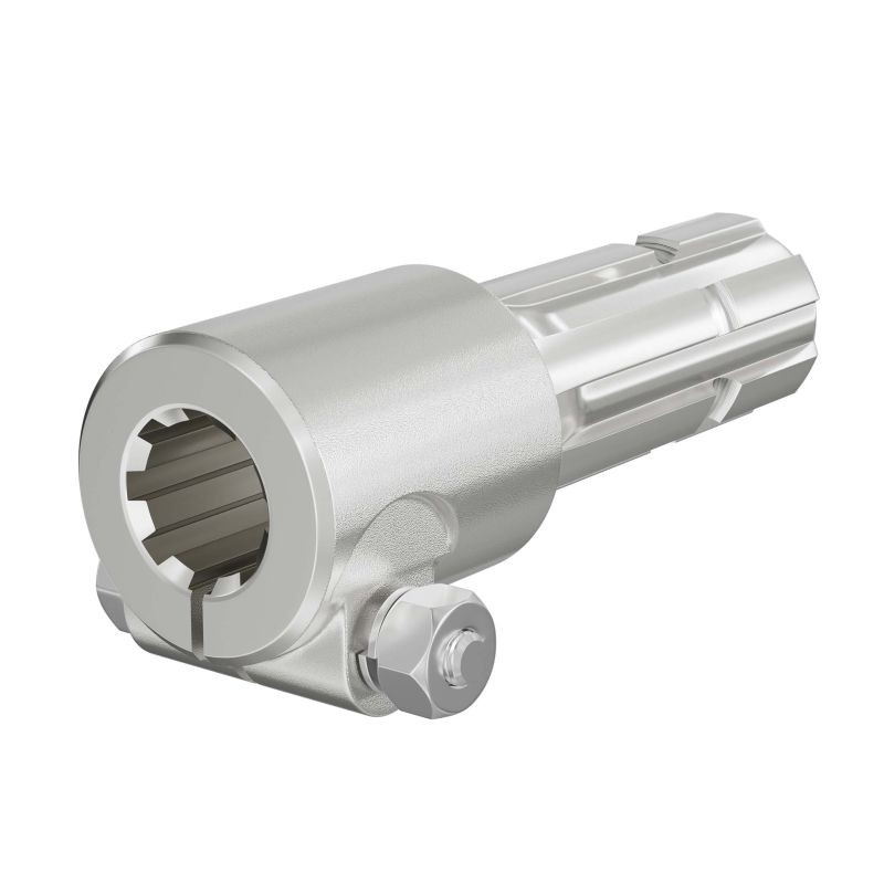 Voimanottoakselin adapteriholkki 175 mm, 8-32x38x6, 6 hammasta, AISI 1045 -teräs