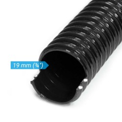 Joustava spiraaliletku 25 m, 19 mm, PVC, musta, kasteluun ja lampiin