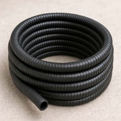 Joustava spiraaliletku 25 m, 19 mm, PVC, musta, kasteluun ja lampiin