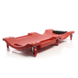 XPOtool automekaanikon rullalauta 91x42,5x11,5 cm, 100 kg, PE, irrotettava niskatuki ja 2 työkalualuetta