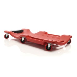 XPOtool automekaanikon rullalauta 91x42,5x11,5 cm, 100 kg, PE, irrotettava niskatuki ja 2 työkalualuetta