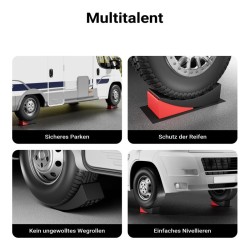 XPOtool Pyöreät tasauskeilat matkailuautoille asuntovaunuille ja perävaunuille 13 t T vatupassi