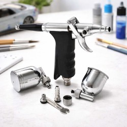 Airbrush-pistooli LN-116K Double Action, suutin 0,3 mm, 2 maalikuppia